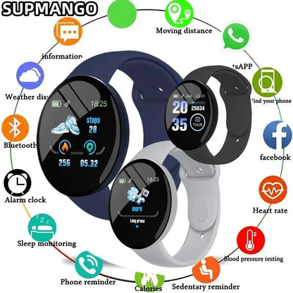 Real Stepcount Smart Watch Multi Function Step Connected Smart Watch For Men And Women Suitable For And Android