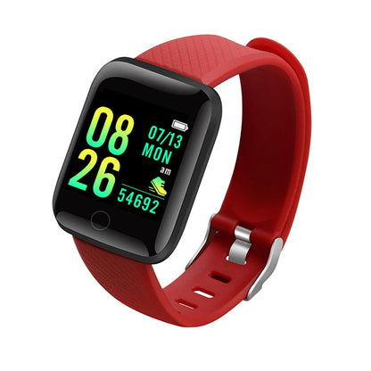 Smart Fitness Watch with Full Touch Screen & Bluetooth 5.0 – No Charger Needed