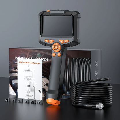 4.3" HD IPS Screen Endoscope Camera – 1080P Waterproof Borescope for Car & Pipe Inspection