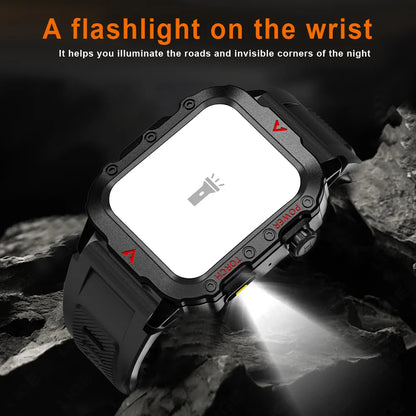 LAXASFIT 2024 New LED Men's Smartwatch Bluetooth Talking Smartwatch Multi Sport Mode Health Monitoring Smart Watch