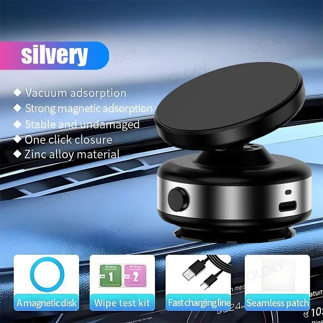 360 ° rotatable vacum car holder for iPhone Samsung Xiaomi magnetic car mount vacuum phone holder