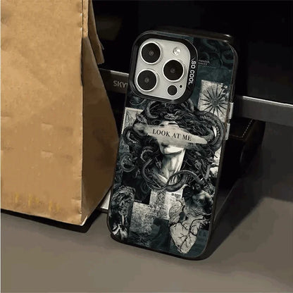 Medusa Petrochemical Power Look at me For iPhone Case 16 15 14 13 12 11 Pro XR XS Max 7 8 Plus Phone Shockproof Y2K Girl Cover