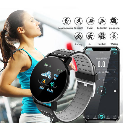 Smart Fitness Watch with Bluetooth | Blood Pressure & Sports Tracker for Android & iOS