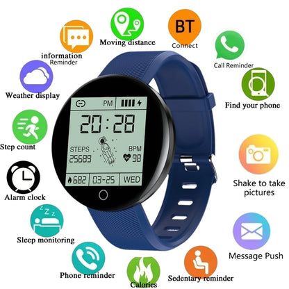 D18 Smart Watch Sport Monitor Calorie Message Remind Fitness Tracker Heart Men Smartwatch Women Digital Watches Weather Running