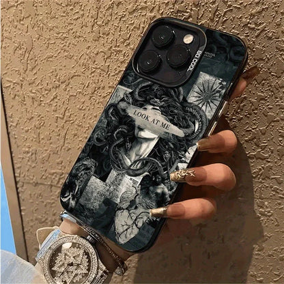 Medusa Petrochemical Power Look at me For iPhone Case 16 15 14 13 12 11 Pro XR XS Max 7 8 Plus Phone Shockproof Y2K Girl Cover