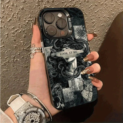 Medusa Petrochemical Power Look at me For iPhone Case 16 15 14 13 12 11 Pro XR XS Max 7 8 Plus Phone Shockproof Y2K Girl Cover