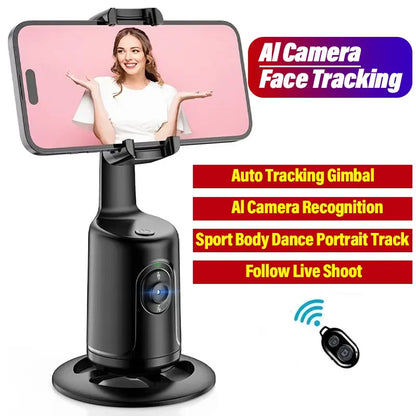 360° Smart Auto-Tracking Phone Stand | Hands-Free Selfie & Video