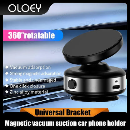 360 ° rotatable vacum car holder for iPhone Samsung Xiaomi magnetic car mount vacuum phone holder