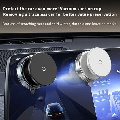 360° Magnetic Car Phone Mount – Ultra-Strong Suction & Secure Hold