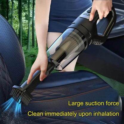 1 Set Car Mounted Vacuum Cleaner Handheld Powerful Suction Rechargeable Car and Home Dual Use Small Wireless Vacuum Cleaner