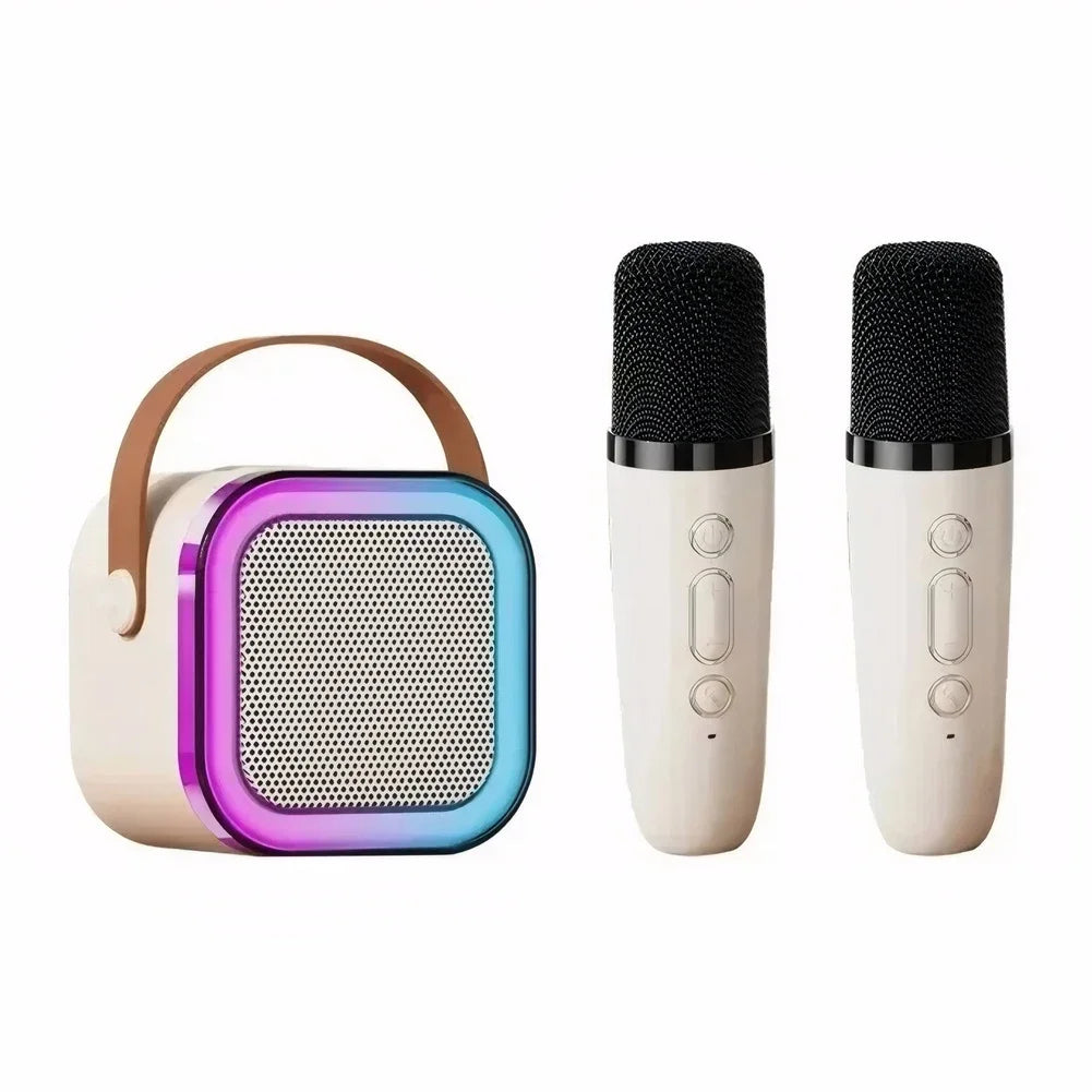 Wireless Karaoke Speaker Bluetooth Microphone K12 Home KTV Karaoke Machine RGB Light Portable Mini Bluetooth Speaker