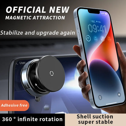 360° Magnetic Car Phone Mount – Ultra-Strong Suction & Secure Hold