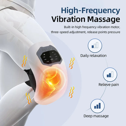 🔥 Knee Massager with Heat & Vibration – Pain Relief for Joints & Muscles 🔥