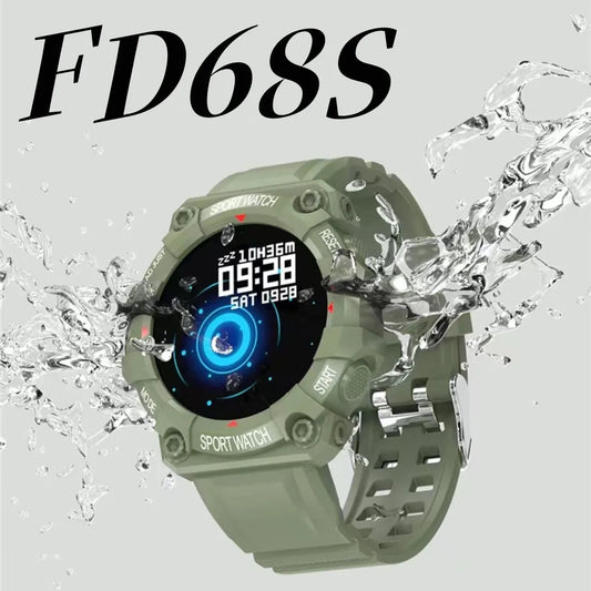 Men’s Smartwatch - Bluetooth Fitness Tracker, IP68 Waterproof, Touchscreen Sports Band