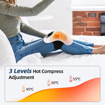 🔥 Knee Massager with Heat & Vibration – Pain Relief for Joints & Muscles 🔥